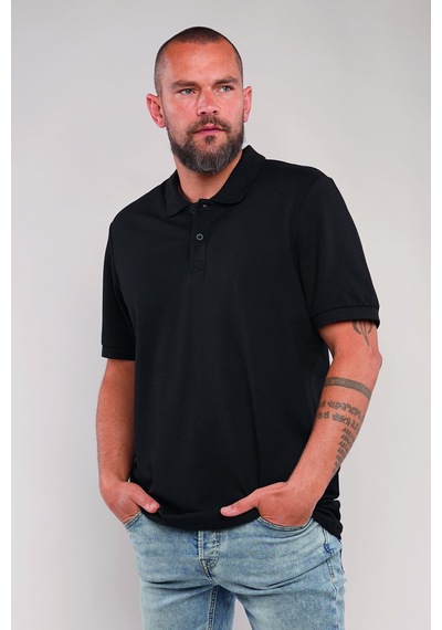 Gabria Polo Yaka Erkek T-shirt Siyah