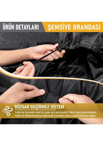 Haegs Bahçe Şemsiye Kılıfı, Veranda Parasol Konsol Şemsiyesi Brandası, Koruma Örtüsü, Su Geçirmez, Hava Koşu Diğer