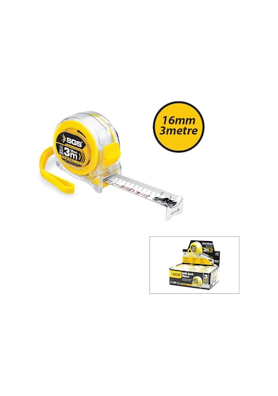 12 Adet 3mt X 16mt Şeffaf Stoplu Şerit Metre 5399 1