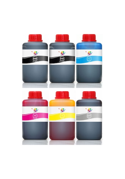 QC HP Designjet T2300 Uyumlu Yazıcı Mürekkep Seti 500ml 6 Renk