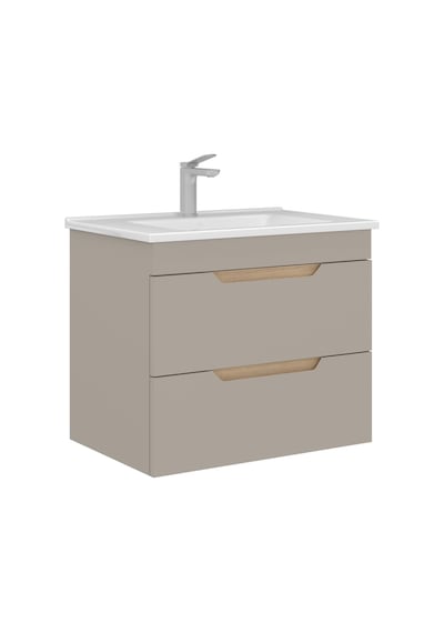 Orka Lena 65 Cm Çöl Beji Çekmeceli Banyo Dolabı Alt Modül Lavabo Çöl Beji