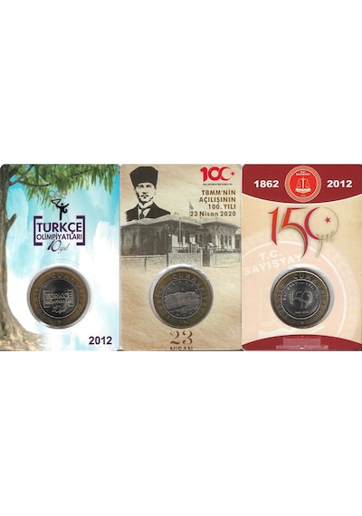 Tbmm'nin 100.yılı/sayıştay'ın 150. Yılı/türkçe Olimpiyatları 1 Lira Özel Kitinde Çil