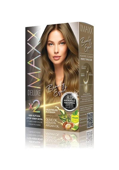 Beauty Expert Haır Color Keratin 'li 1 Kutu 2 X 50 Ml Yoğun Küllü Açık Kumral 8.11