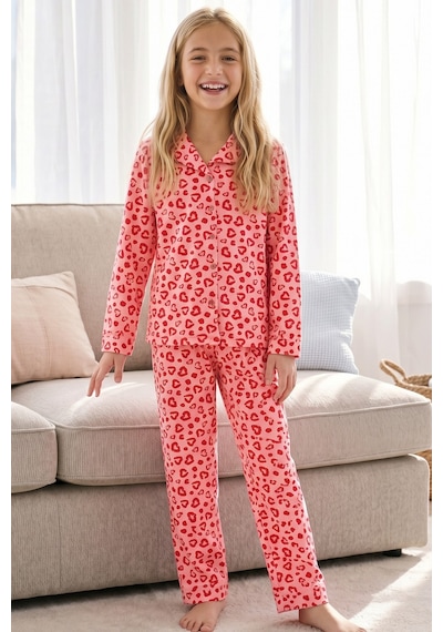 Siyah İnci Desenli Termal Kumaşlı Ultra Soft Yumuşak Düğmeli Örme Pijama Takımı 26226807 Pembe Siyah İnci Desenli Termal Kumaşlı Ultra Soft Yumuşak Düğmeli Örme Pijama Takımı 26226807 Pembe