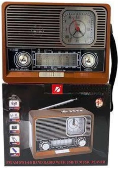 Zenvia Nostaljik Vintage Radyo Taşınabilir Bluetooth Bağlantılı Hoparlör Radyo Znv2026