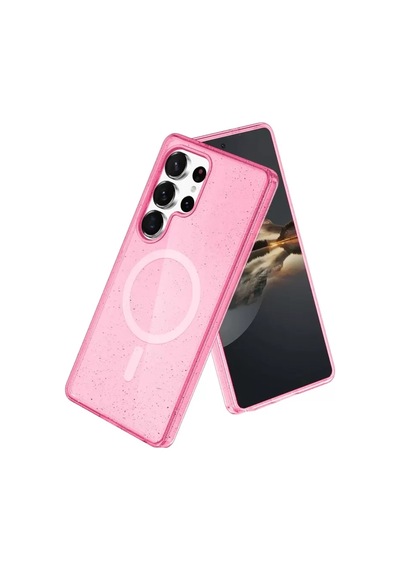 Joko Samsung Galaxy S23 Ultra Kılıf Star Magsafe Kapak - Pembe - Özel Seri 8683140810696