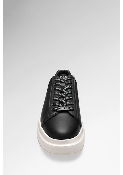 Guess Elba Deri Karışımlı Erkek Sneaker Ayakkabı Fmpvıbsue12 Siyah
