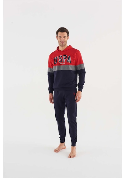U.S. POLO Assn. Erkek Kırmızı Pijama Takımı 18602 Kırmızı
