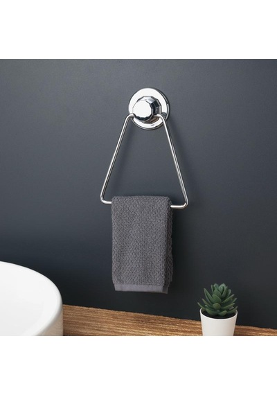 Vakumlu Banyo Tuvalet Havlu Askısı Krom Kaplama Gümüş