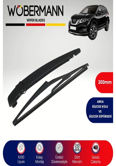 Wöbermann Nissan X-trail 2014-2016 Arka Silecek Kolu Ve Süpürgesi Komple