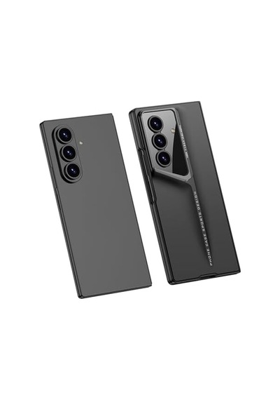 Senon Galaxy Uyumlu Z Fold 7 Kılıf Ultra İnce Kamera Korumalı Sert Rubber Zore Procase Kapak Siyah