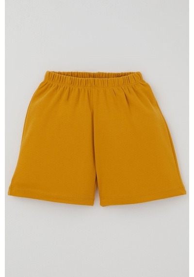 Breeze Kız Çocuk Şortlu Pijama Takımı Neşeli Meyveler 4-8 Yaş, Ekru