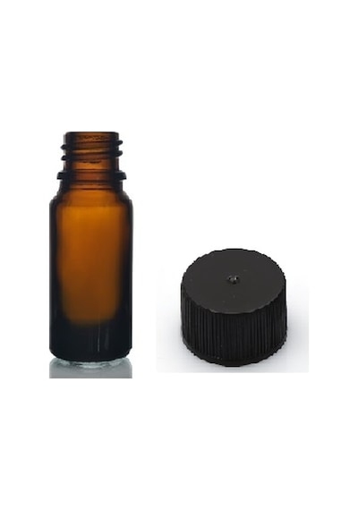 5ml Kahverengi Cam Şişe Düz Kapak, 24 Adet,medikal Şişe, Koyu Renk Şişe