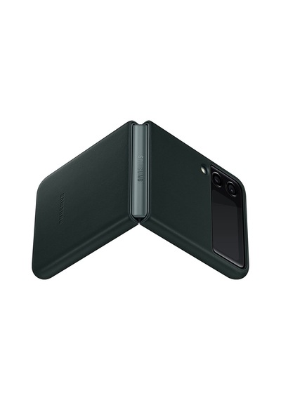Samsung Uyumlu Galaxy Z Flip3 5G Deri Kilif Hakiki Deri Lether Cover Ef- 396479271