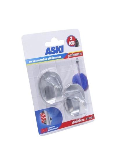 Boss Tape Kendinden Yapıştırmalı Paslanmaz Inox Ikili Askı 2Kg Ta