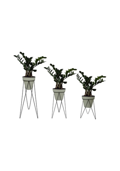 Metal Çiçeklik. Ayaklı Iskandinav Saksı Tutucu 3 ‘Lü Set Wd-255