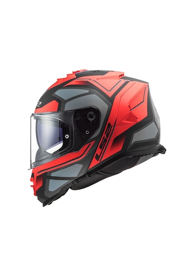 Ls2 Storm 2 Faster Mat Kırmızı-Titanium Kask
