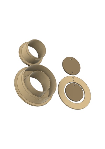Polimer Kil Küpe Kalıbı Model 0006
