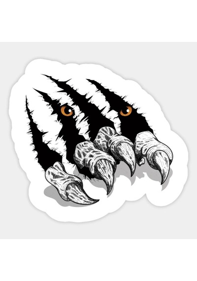 Pençe Kaplan Araba Oto Sticker Yapıştırma Etiket 17Cm Tr2W