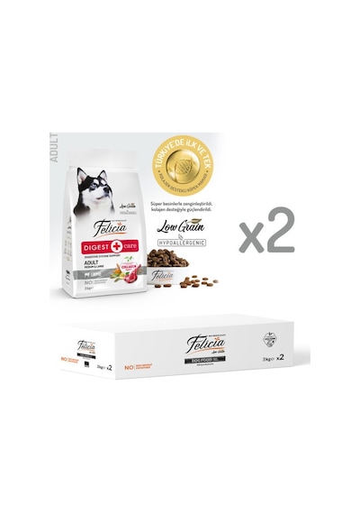 Felicia Digest Care Kuzu Etli Orta Ve Büyük Irk Yetişkin Köpek Maması 6kg