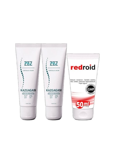 Kaz Gagası Kremi 2x100 Ml Rahatlatıcı + Redroid Rahatlatıcı Krem 1x50 Ml