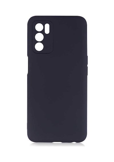 Ekılıf - Oppo A16 Uyumlu Kılıf Mat Soft Premier Silikon Kapak - Siyah