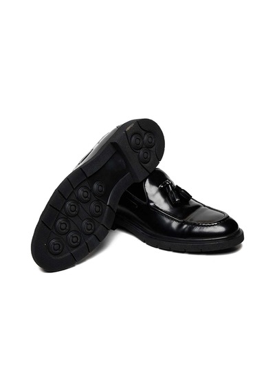 Bestello Bağcıksız Püsküllü Kauçuk Taban Casual 028-4083 Erkek Ayakkabı Sıyah Acma