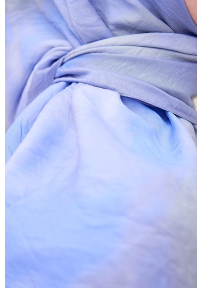 Silk Home Velora Eşarp Sis Desen Bebe Mavi 90x90 Çok Renkli