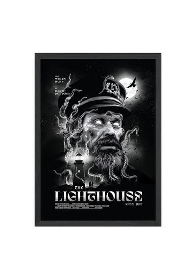 Lighthouse Siyah Ahşap Çerçeveli Poster, Film Duvar Tablosu