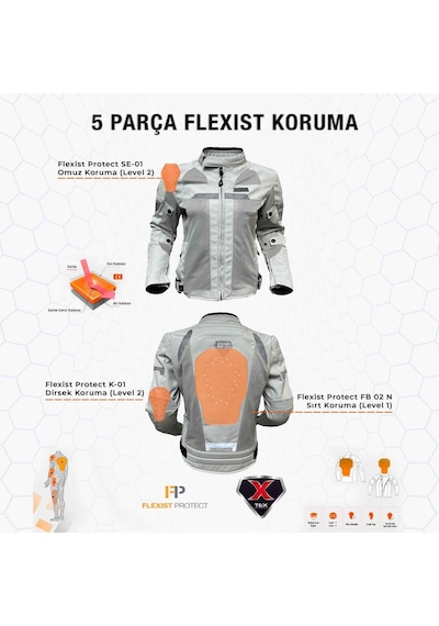 Forte Gt 2001072 Inferno Kadın 4 Mevsim Motosiklet Montu