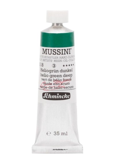 Schmincke Mussini Artist Yağlı Boya 35 ML Seri 3 518 Helio Green Deep