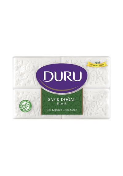 4 Adet Duru Saf&doğal Klasik Beyaz Kalıp Sabun 600 G Diğer