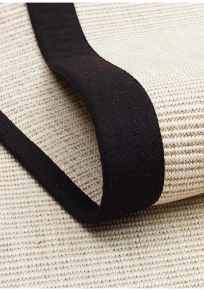 Eko Halı Ventura Vnt 2706 Cream Bordür Black Sisal Görünümlü İç Ve Dış Mekan Uyumlu Hav Vermeyen Mod