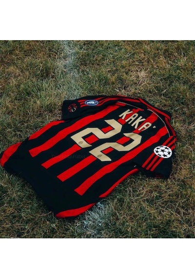 Ac Milan Kaka 22 Futbol Forması Siyah Çok Renkli