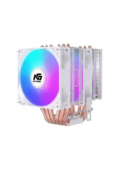 Ng Twin Frost 600w Rainbow Dual Fan Dual Radyatör 6 Bakır Borulu Cpu Soğutucu Beyaz