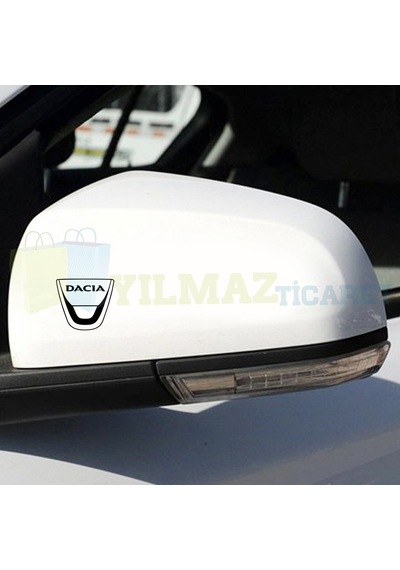 Dacia Logo Ayna Oto Sticker Yapıştırma Çıkartma Etiket 6 Adet 4-5 Cm Arasıdır