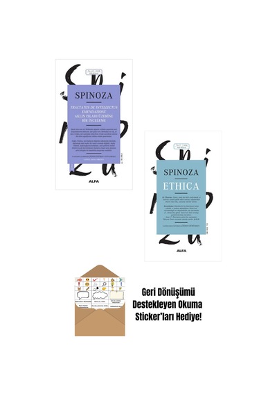 Spinoza 2 Kitap Set / Ethica - Aklın Islahı + Okuma Sticker'ları
