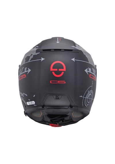 Schubert C5 Globe Black Çene Açılır Motosiklet Kask Siyah