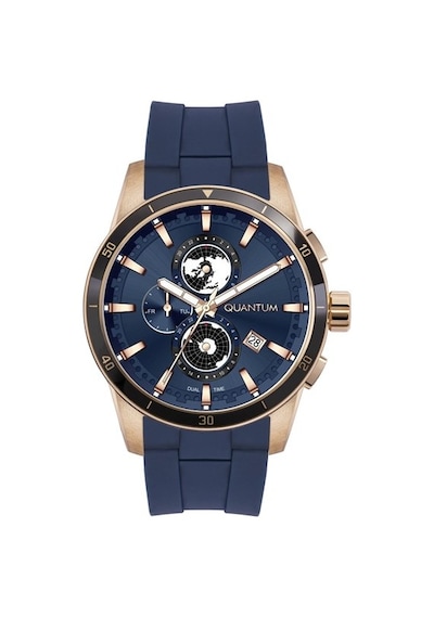 Quantum Adg991.499 Quartz Silikon Lacivert 46 Mm Erkek Saat