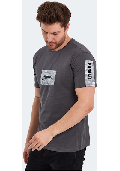 Slazenger PADERAU IN Erkek Tişört Koyu Gri