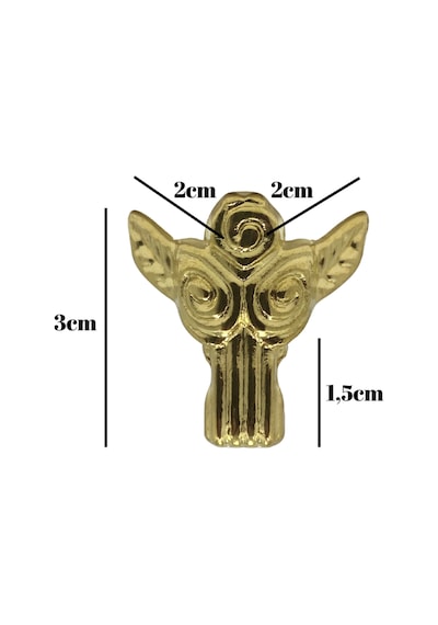 Melek 1.5cm Metal Ayak Çeyiz Ve Hediye Kutusu Mobilya Ayağı 1.5cm Altın 2 Adet Altın