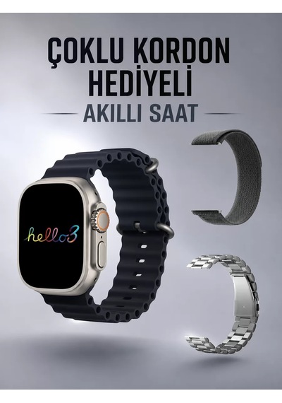 Akıllı Saat Yeni Nesil Bluetooth Bağlantılı Uyku Sağlık Takibi Gp