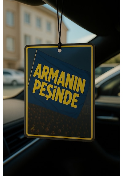 Aslan Ve Sarı Lacivert Armanın Peşinde - İkili Oto Kokusu - Dekoratif Araç Kokusu Ve Aksesuarı
