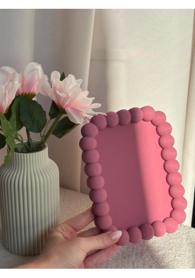 Daisydecoration Balon Desenli Dekoratif Fotoğraf Çerçevesi 1 Adet Pembe