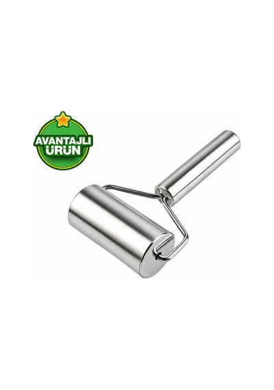 Metal Saplı Hamur Açma Merdanesi 19 Cm,rulo Hamur Açma Silindiri,pürüzsüz Rulo Oklava Diğer