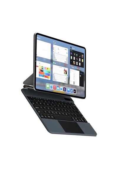 Apple Uyumlu iPad Air 13inç Pro 12.9 3/4/5/6.nesil Klavyeli Kılıf Magic Keyboard Touchpad Aydınlatmalı Klavye Kılıf Apple Uyumlu iPad Air 13inç Pro 12.9 3/4/5/6.nesil Klavyeli Kılıf Magic Keyboard Touchpad Aydınlatmalı Klavye Kılıf