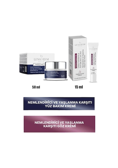 Lenaderm Perfectage Eye Krem 15 Ml+lenaderm Perfectage Face Krem 50 Ml