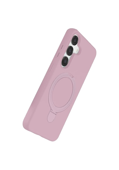 Samsung Galaxy S25 Regal Magsafe Standlı Kapak - Açık Pembe 0.2M-Çok Renkli
