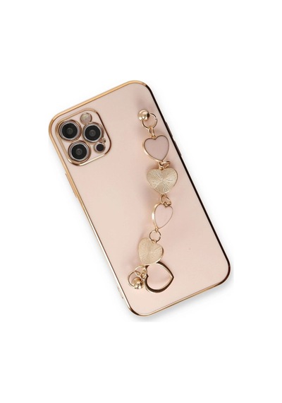 Apple, Uyumlu iPhone 12 Pro Max Kılıf Esila Silikon - Pudra