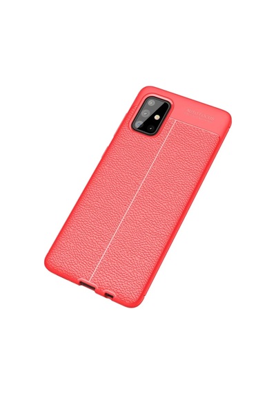 Samsung Uyumlu Galaxy A71 Uyumlu Kılıf Auto Focus Kapak - Kırmızı